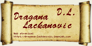 Dragana Lackanović vizit kartica